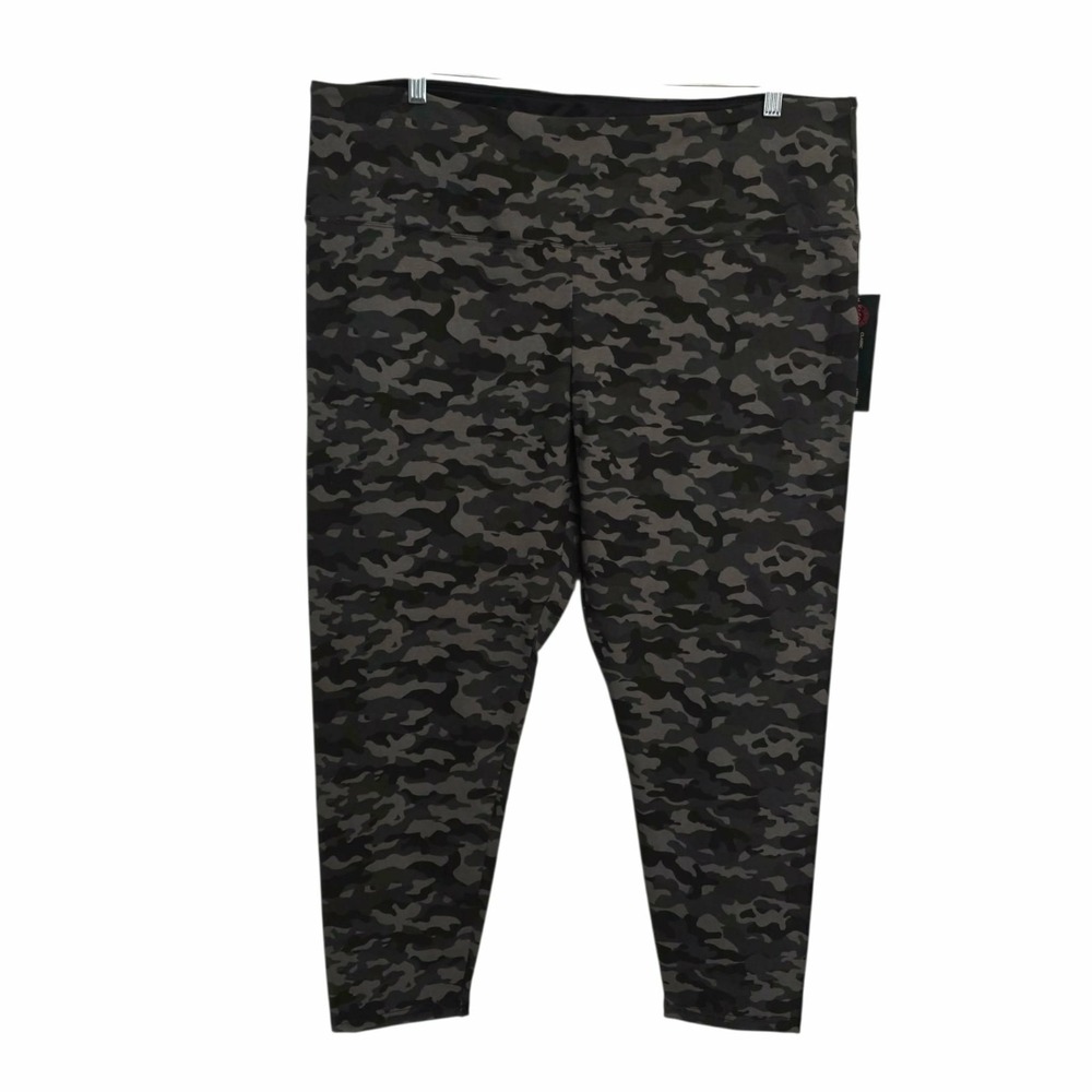 Suave Revolutionary Tummy Control Leggings Seamless Black Camo Women 3X NEW NWT